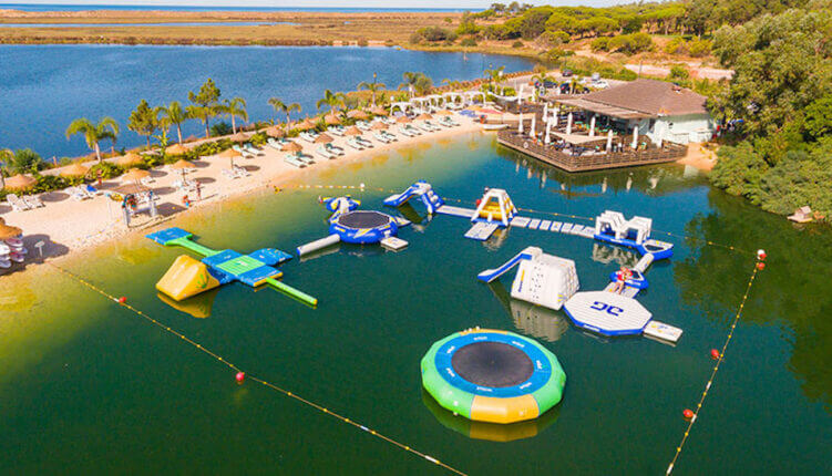 Children enjoying child-friendly watersports and lake fun at Artur's in Quinta do Lago