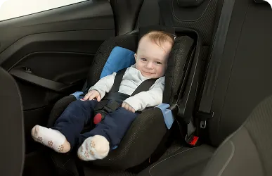 Safety child seats and air-conditioned interiors